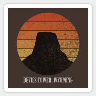 Devils Tower, Wyoming (faded) Sticker